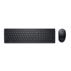 DELL Pro Wireless Keyboard And Mouse – Km5221W (Black) Version, Receiver Installed In USB-A/b Port, Not for USB-C Port