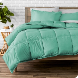 BARE HOME Comforter Set - Goose Down Alternative - Ultra-Soft - Hypoallergenic - All Season Breathable Warmth - Twin/twin Xl In Turquoise