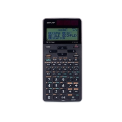SHARP Battery & Solar Power Scientific Calculator - Black (Elw516Xgbsl) In Silver