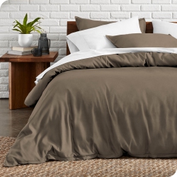 BARE HOME Duvet Cover And Sham Set - Premium 1800 Ultra-Soft Brushed Microfiber - Hypoallergenic, Easy Care, Wrinkle Resistant - Twin/twin Xl, Taupe