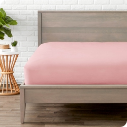 BARE HOME Fitted Bottom Sheet - Premium 1800 Ultra-Soft Wrinkle Resistant Microfiber - Hypoallergenic - Deep Pocket - Twin Xl, Light In Pink