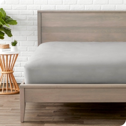 BARE HOME Fitted Bottom Sheet - Premium 1800 Ultra-Soft Wrinkle Resistant Microfiber - Hypoallergenic - Deep Pocket - Twin Xl, Light In Grey
