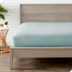 BARE HOME Fitted Bottom Sheet - Premium 1800 Ultra-Soft Wrinkle Resistant Microfiber - Hypoallergenic - Deep Pocket - Twin Xl In Light Blue