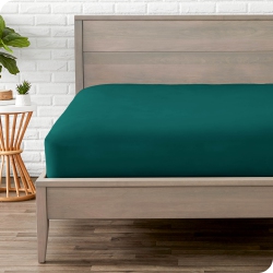 BARE HOME Fitted Bottom Sheet - Premium 1800 Ultra-Soft Wrinkle Resistant Microfiber - Hypoallergenic - Deep Pocket - Twin Xl, Emerald