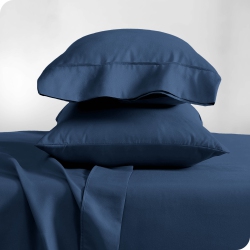 BARE HOME Premium 1800 Ultra-Soft Microfiber Pillowcase Set - Double Brushed - Hypoallergenic - Wrinkle Resistant - King, Dark In Blue