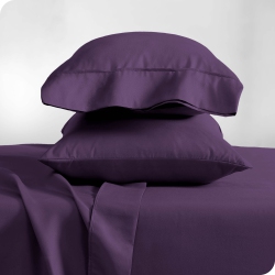 BARE HOME Premium 1800 Ultra-Soft Microfiber Pillowcase Set - Double Brushed - Hypoallergenic - Wrinkle Resistant - Standard, Plum