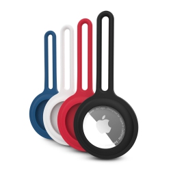 HYPERGEAR Black/blue/red/white Silicone Case for Airtags - 4 Pack