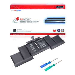 DR. BATTERY - Replacement for A1398 (2015) / 020-00079 / A1618 / Mjlq2Ll/a / Mjlt2Ll/a [8755Mah / 99.5Wh / 11.36V]
