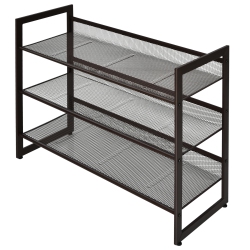 TOPBUY Iron Shoe Shelf 2/3/4-Tier Space Saving Layered Shoes Shelving Shoes Storage Organizer