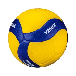 MIKASA V200W Official Fivb Microfiber Indoor Volleyball, Official Size 5