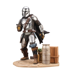 STAR WARS The Mandalorian 10 Inch Statue Figure Artfx - The Mandalorian And The Child