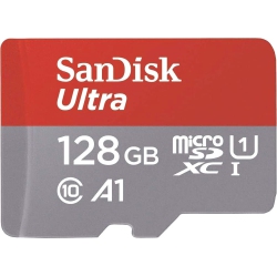 SANDISK Ultra 128GB Microsdxc Uhs-I Memory Card 120Mb/s Micro Sd Card Sdsqua4-128G