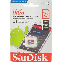 SanDisk Ultra 128GB microSDXC UHS-I Memory Card 120MB/s Micro SD