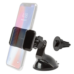 SCOSCHE Vwdsm2 Carmount 3-In-1 Universal Phone Vent Or Window & Dash Suction Cup Mount for The Car, Home Or Office