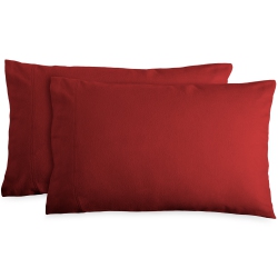 BARE HOME Standard Flannel Pillowcase Set Of 2 - 100% Cotton - Velvety Soft Heavyweight - Double Brushed Flannel