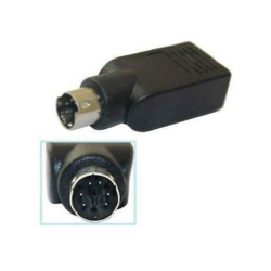 GNS USB Female to Ps2 Ps/2 Male Adapter Mouse Keyboard Converter Plug In Black