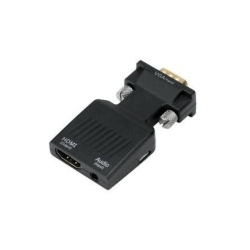 GNS VGA to HDMI Converter Adapter W/ Aux Audio 1080P for Tv Lcd Monitor Display