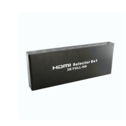 GNS Alumnium 1080P 8 Port Ports HDMI Switch With Remote Full HD HDtv