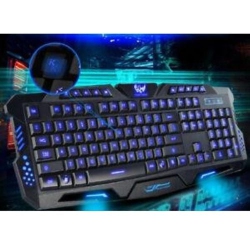 GNS Backlit Pro Gaming USB Keyboard Multimedia Illuminated Color Led USB Wired