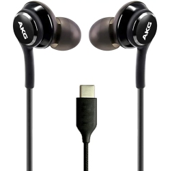 JP WIRELESS Samsung -USB Akg Earbuds - Type-C Earphones - Wired In-Ear Headphones - Samsung Original - S10, S10 Plus, Note 9, Note 10 Plus - In Black