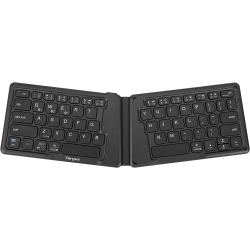 TARGUS Ergonomic Foldable Bluetooth Antimicrobial Keyboard Akf003Us In Black