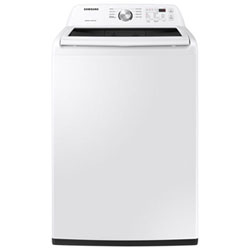 Samsung 5.2 Cu. Ft. High Efficiency Top Load Washer (WA45T3200AW) - White - Open Box - Perfect Condition