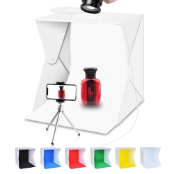REMI KING Professional Light Box Photo Studio Photography (12" X 12") (30Cm X 30Cm) Portable Photo Studio Box Shooting Tent Booth Tabletop Folding