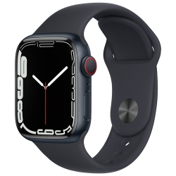 APPLE - Watch Series 7 (Gps + Cellular) 41MM Midnight Aluminum Case With Midnight Sport Band In Multicolor