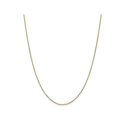 GEM AND HARMONY 14K Gold Box Chain Necklace 18 Inches (0.90Mm) In Yellow