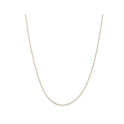 GEM AND HARMONY 14K Gold Box Chain 0.500MM Necklace 18 Inches In Yellow