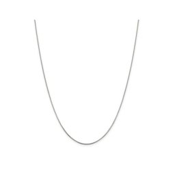 GEM AND HARMONY Box Chain Necklace In Sterling 18 Inches (0.8Mm) In Silver