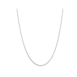GEM AND HARMONY 14K Gold Box Chain Necklace 18 Inches (.700 Mm) In White
