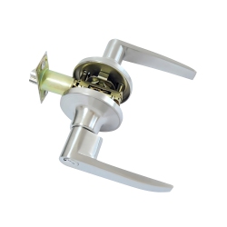 JESSAR - Lever Entry Door Handle With Lock In Silver