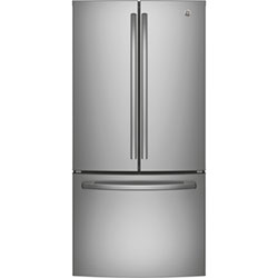 GE 33" 25 Cu. Ft. French Door Refrigerator (GNE25DYRKFS) - Stainless Steel