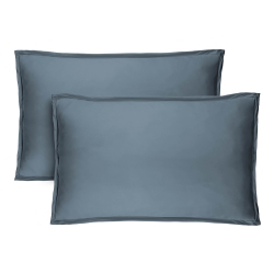BARE HOME Premium 1800 Ultra-Soft Microfiber Pillow Sham - Double Brushed - Hypoallergenic - Wrinkle Resistant - King, Coronet In Blue
