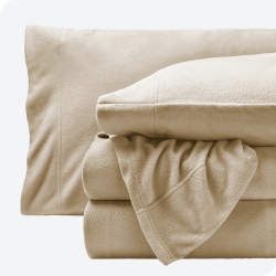 BARE HOME Fleece Sheet Set - Plush Polar Fleece, Pill-Resistant Bed Sheets - All Season Warmth, Breathable & Hypoallergenic - Twin Xl In Sand