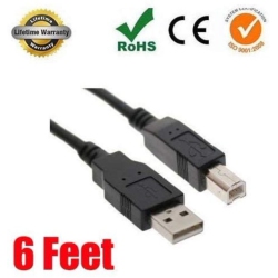 IMBAPRICE 6 Feet USB 2.0 Printer And Scanner Cable for Canon Pixma Mx922 Mg5420 Mg2220 Mx452 Mg3220 Mg3520 Mg7120 Mx522