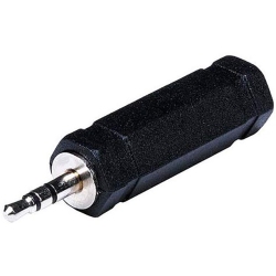 MP 1/4-Inch Stereo Jack (Female) to 3.5MM Stereo Plug (Male) Adapter
