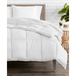 BARE HOME Duvet Insert - Premium Box-Stitched All Season Down Alternative Comforter - Oversized King In White