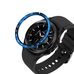 STRAPSCO Tpu Rubber Replacement Bezel Ring for Samsung Galaxy Watch 4 - for 42MM Galaxy Watch4 - In Blue