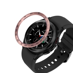 STRAPSCO Tpu Rubber Replacement Bezel Ring for Samsung Galaxy Watch 4 - for 42MM Galaxy Watch4 - In Pink