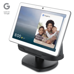 WASSERSTEIN [Official Made for Google] Adjustable Stand Compatible With Google Nest Hub Max - Perfect Companion for Your Nest Hub Max (Charcoal)