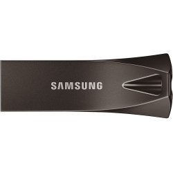 SAMSUNG Bar Plus 128GB - 400Mb/s USB 3.1 Flash Drive Titan (Muf-128Be4/am) In Gray