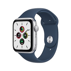 APPLE Watch Se (Gps, 44Mm) - Silver Aluminium Case With Abyss Sport Band - Regular In Blue