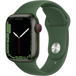APPLE Watch Series 7 Gps + Cellular, 41MM Aluminum Case With Clover Sport Band - Regular In Green