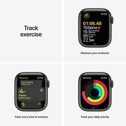 Apple Watch Series 7 GPS + Cellular, 41mm Green Aluminum Case with