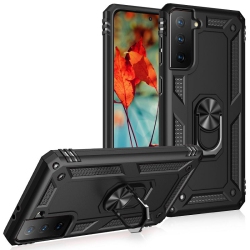 XCRS Dual-Layer Slim Design Armor Protection Cover, Built-In Magnetic Ring, 360 ° Rotating Kickstand for Hands-Free View, Drop Protection Case For
