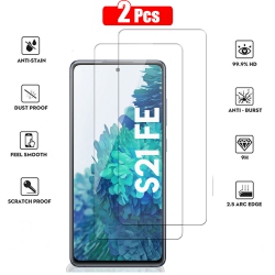 XCRS Tempered Glass for Samsung Galaxy S21 Fe 6.4 Inch (2022) Screen HD Film 9H Anti-Scratch-Case Friendly, Bubble Free Perfect Fit, Accurate Screen