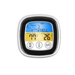 GNS Meat Thermometer 2In1 Digital Food Kitchen Touch Screen Temperature Tester