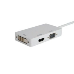 GNS 3 In 1 Mini Displayport Dp Thunderbolt to Dvi VGA HDMI Adapter Cable for Macbook
